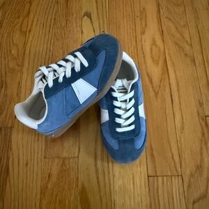 Zara Blue and White Casual Sneakers